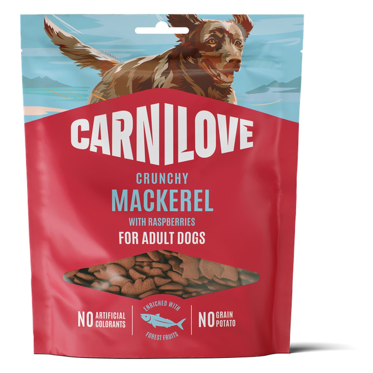 Carnilove Crunchy snack Mackerel met Raspberries 200 g