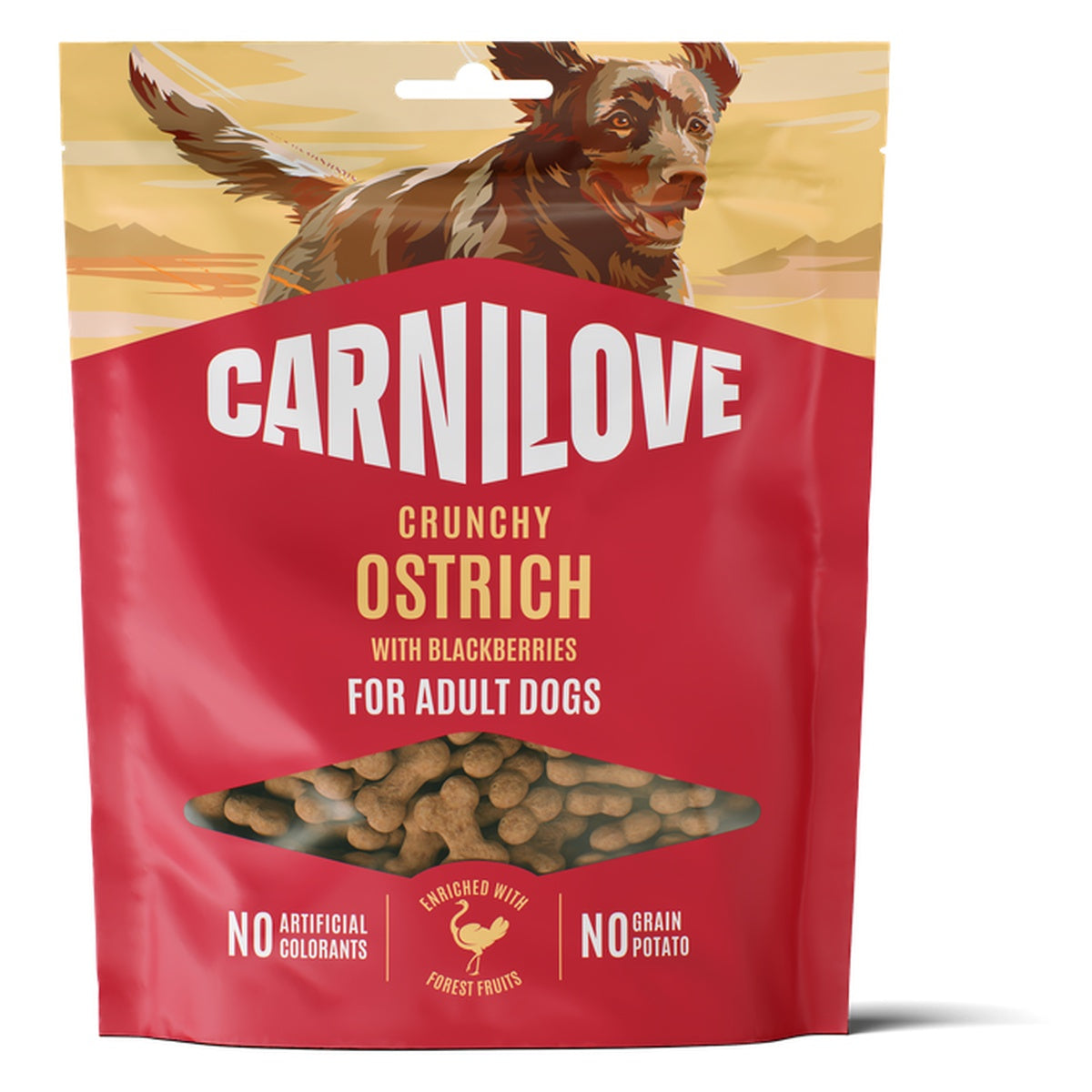 Carnilove Crunchy snack Ostrich met Blackberries 200 g