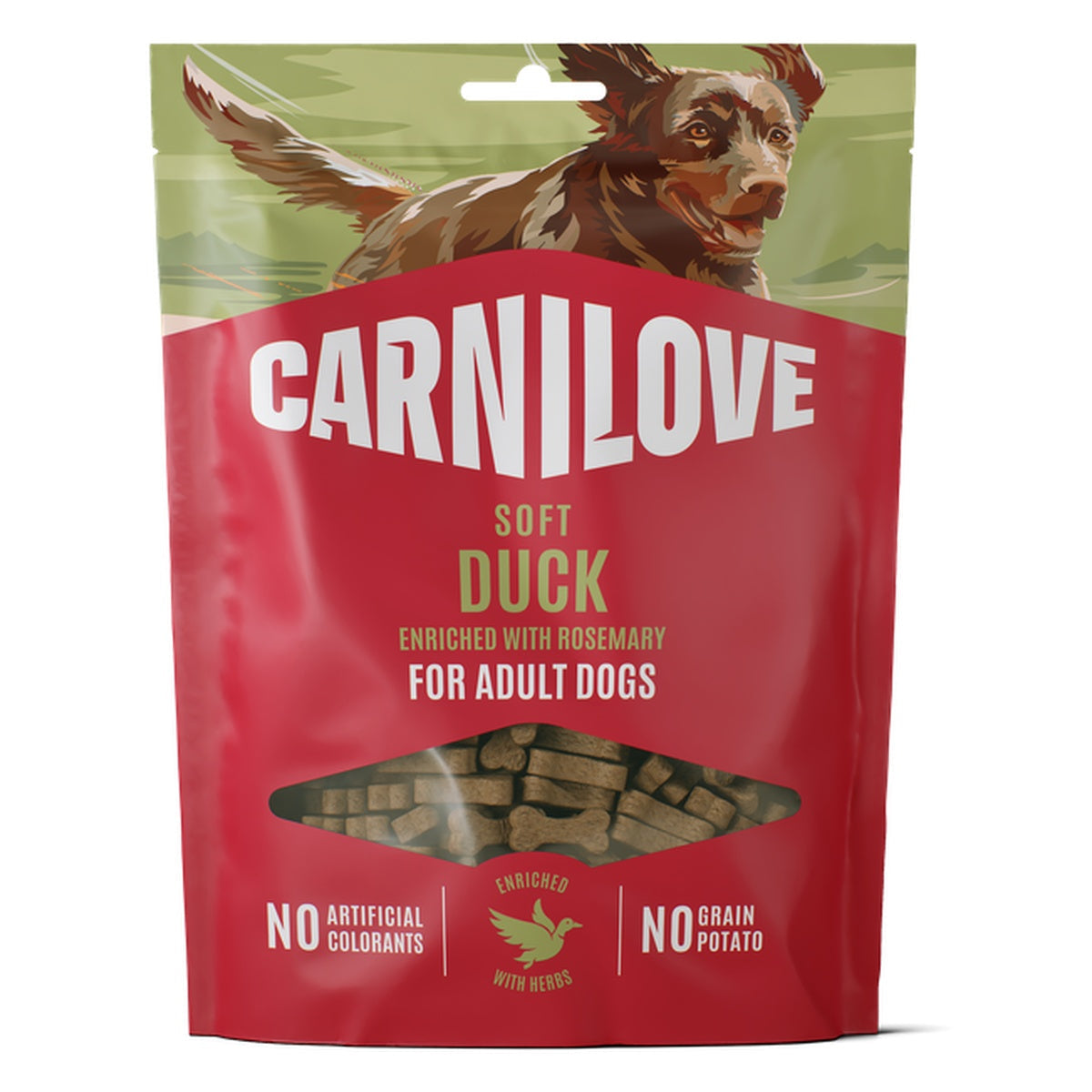 Carnilove Soft snack eend met rozemarijn 200 g