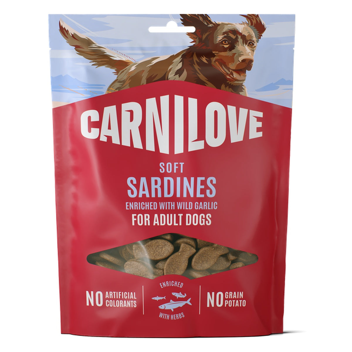 Carnilove Soft snack sardines met wilde knoflook 200 g