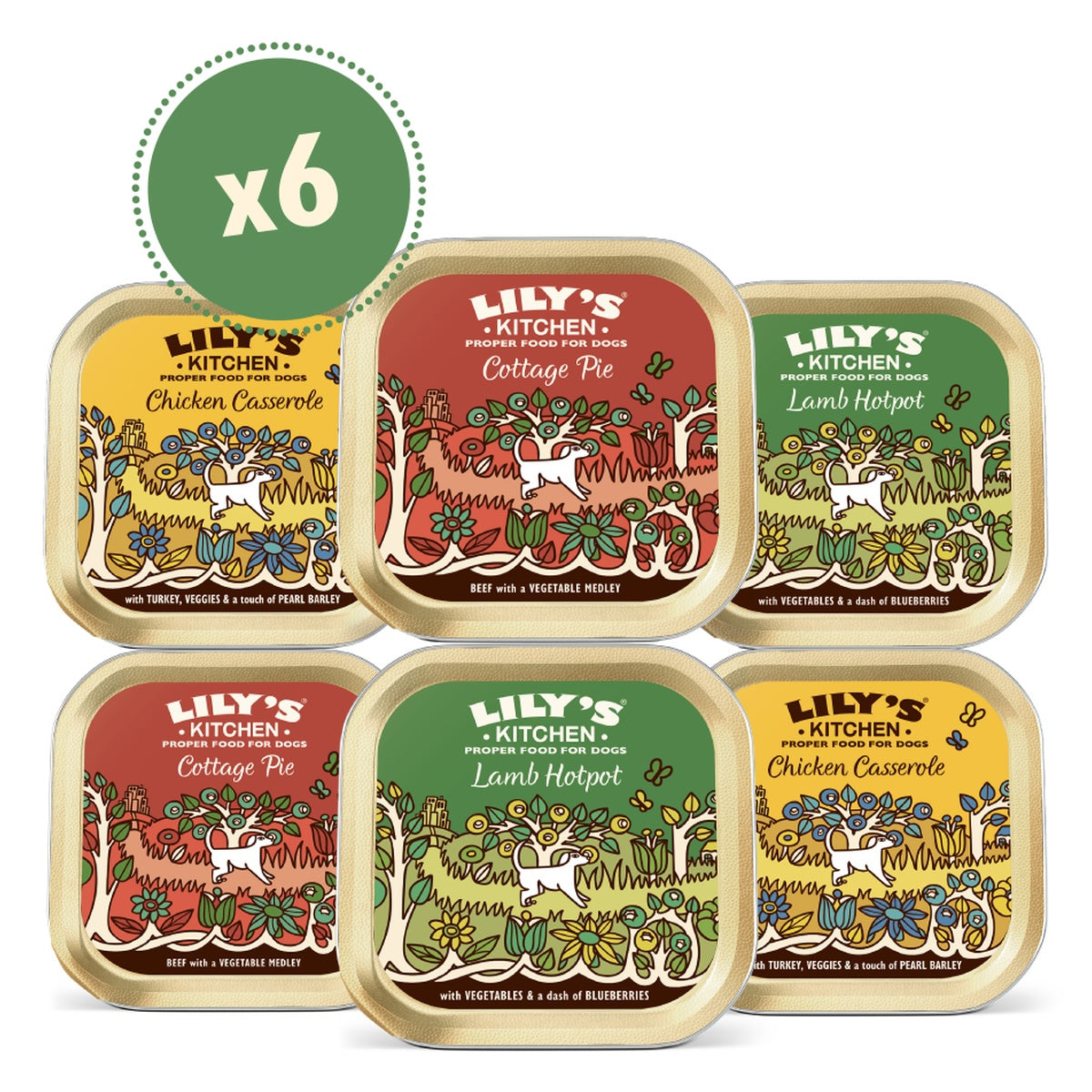 Lily's Kitchen DOG CLASSIC DINNERS Multipack 6X150GR