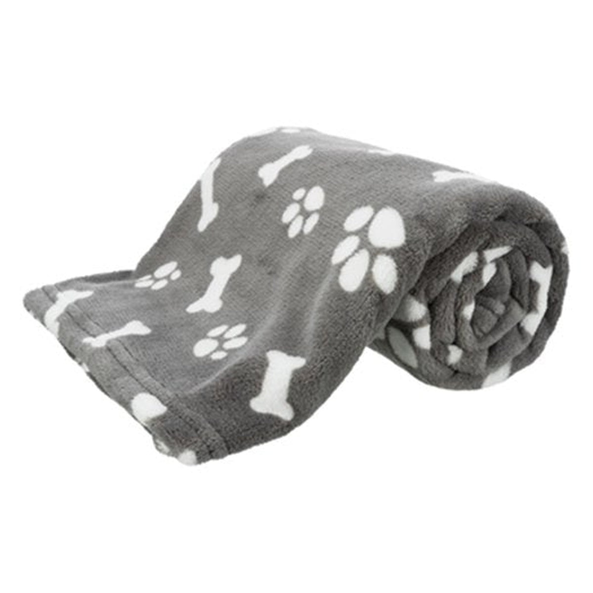 FLEECE DEKEN KENNY GRIJS 75X50CM
