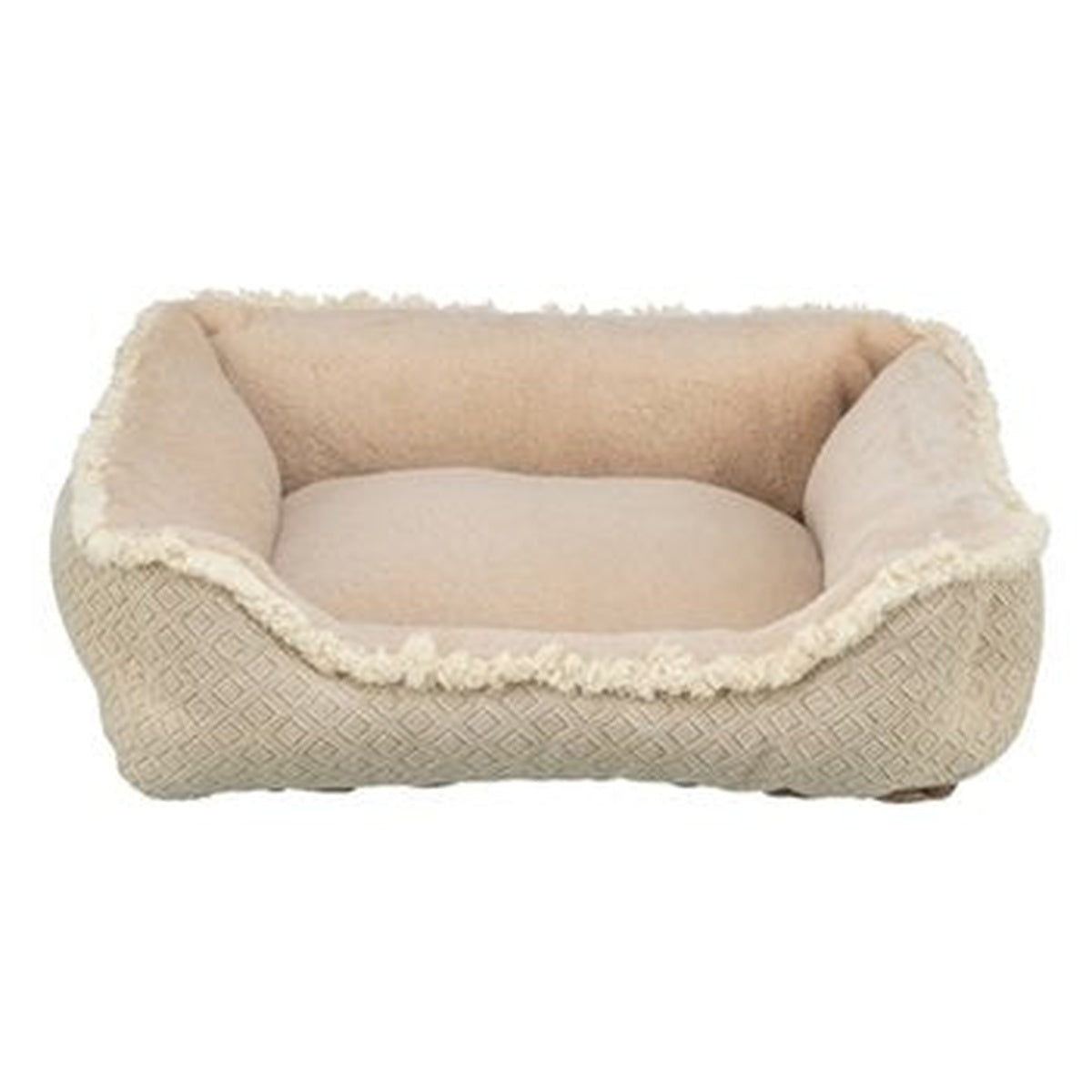 MAND BOHO RECHTHOEK BEIGE 80X60CM