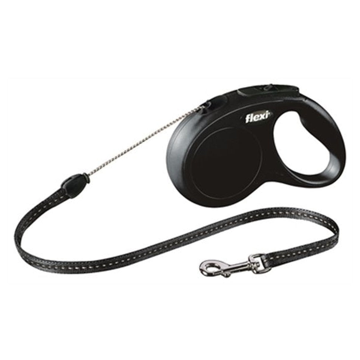 FLEXI CLASSIC CORD ZWART S 5MTR
