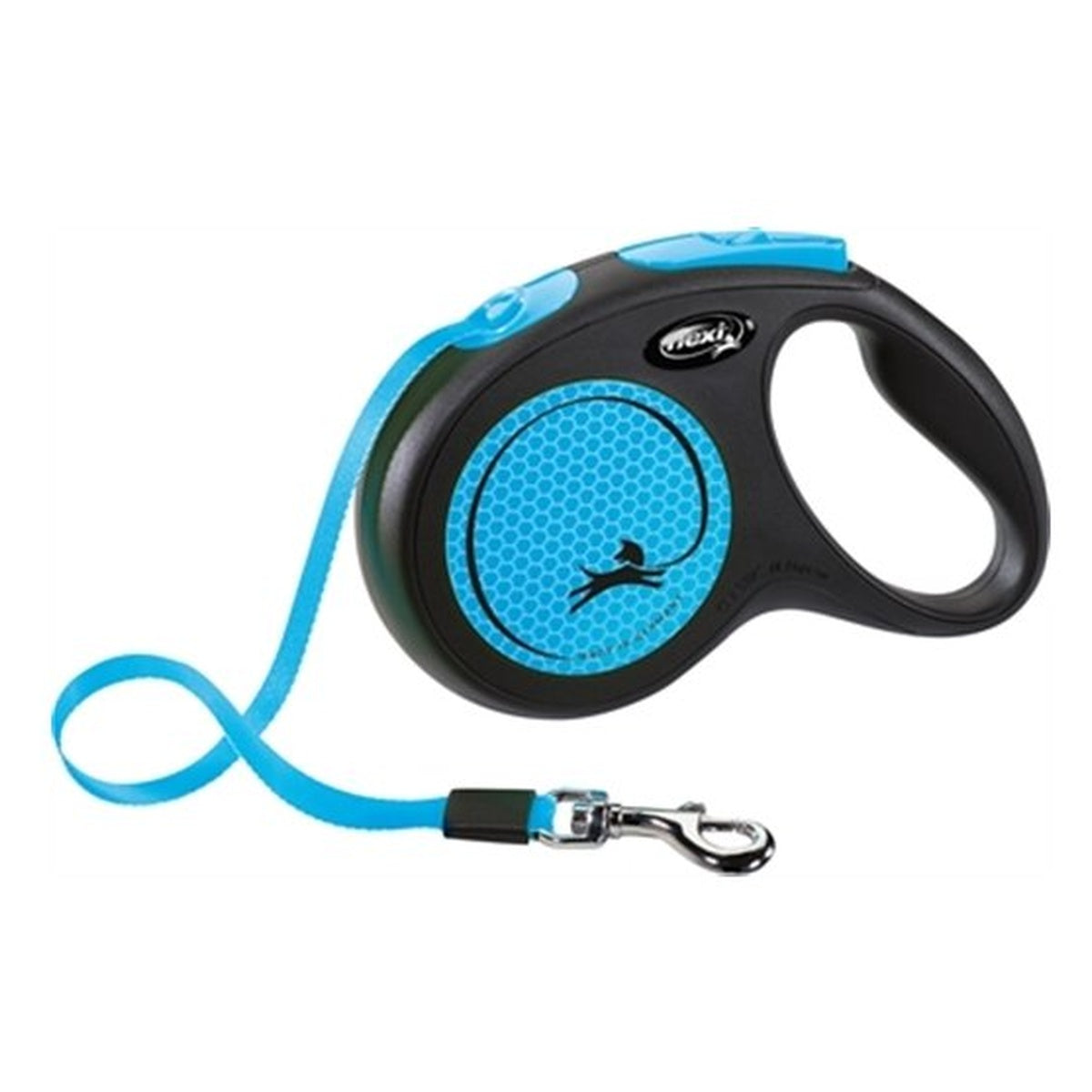 FLEXI NEW NEON TAPE ZW/BLAUW M 5MTR