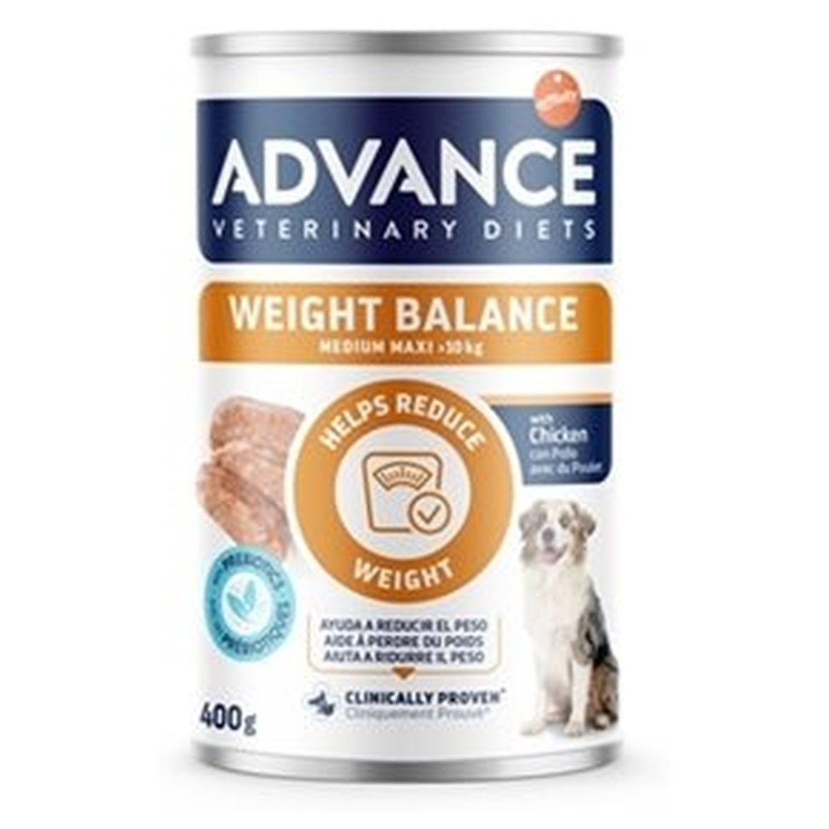ADVANCE VET WEIGHT MED/MAX 6X400GR