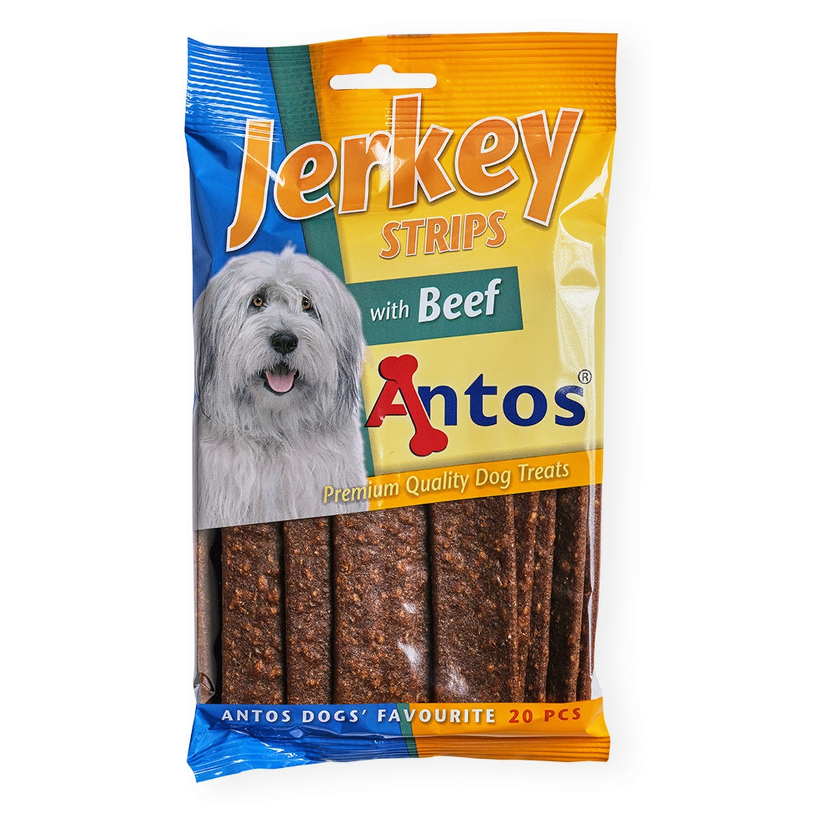 Antos Jerkey strips rund 20 stuks