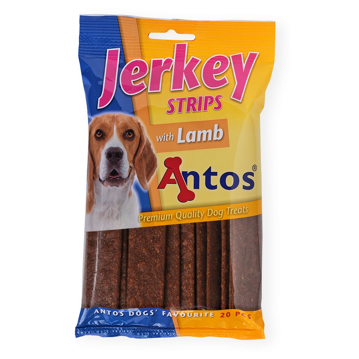 Antos Jerkey strips lam 20 stuks