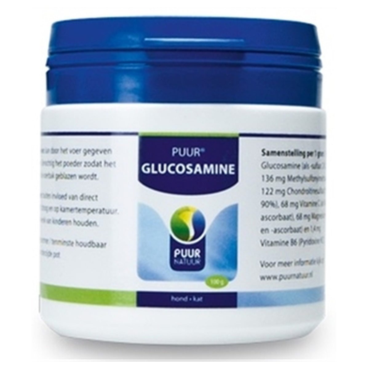 Puur Natuur Glucosamine hond/kat 100 g