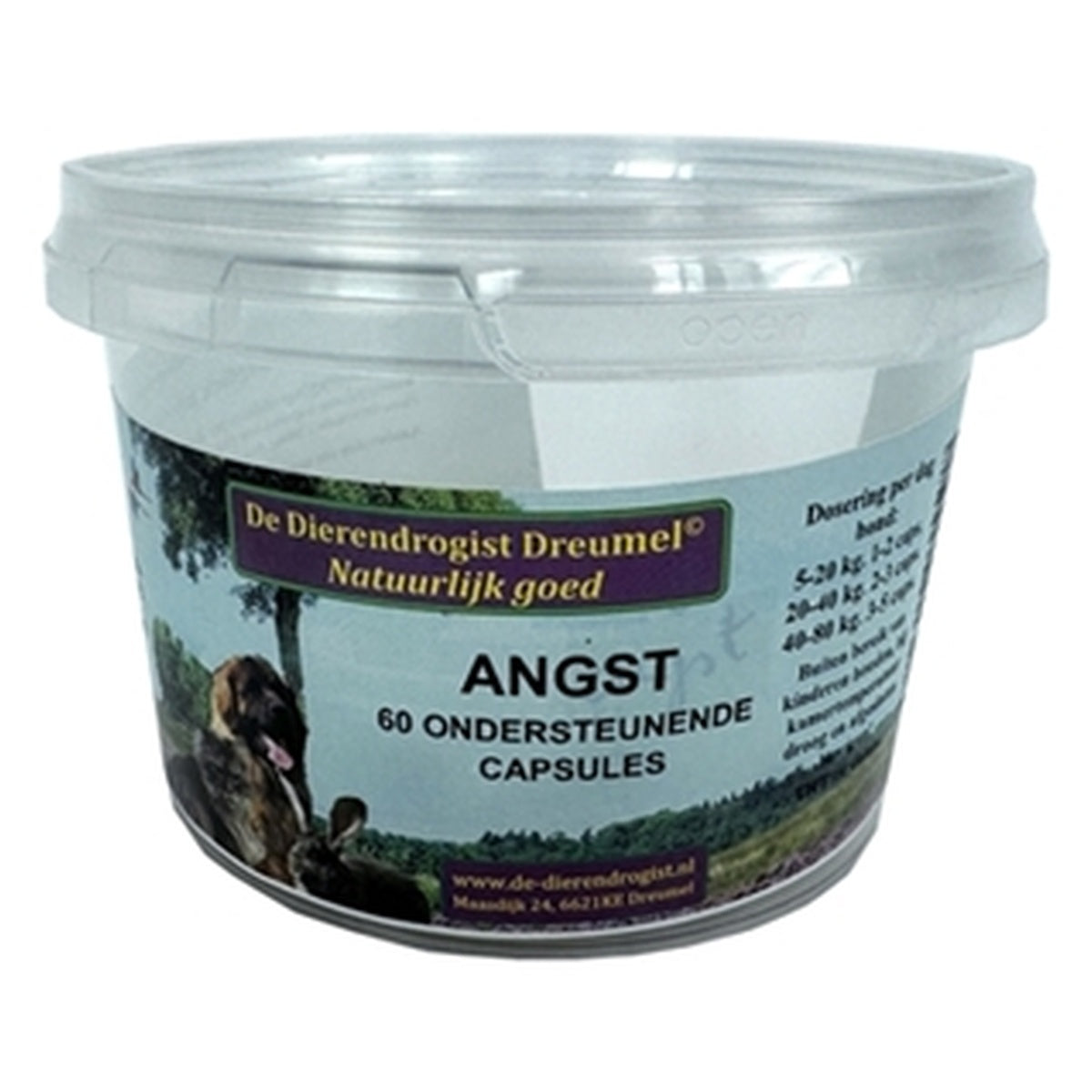 Dierendrogist Bij angst capsules 60 st