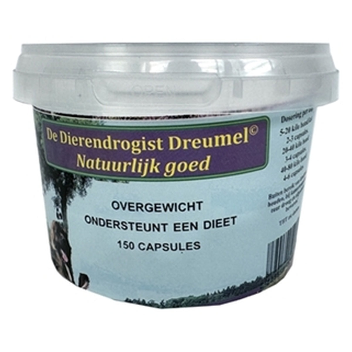 Dierendrogist Bij overgewicht capsules 150 st