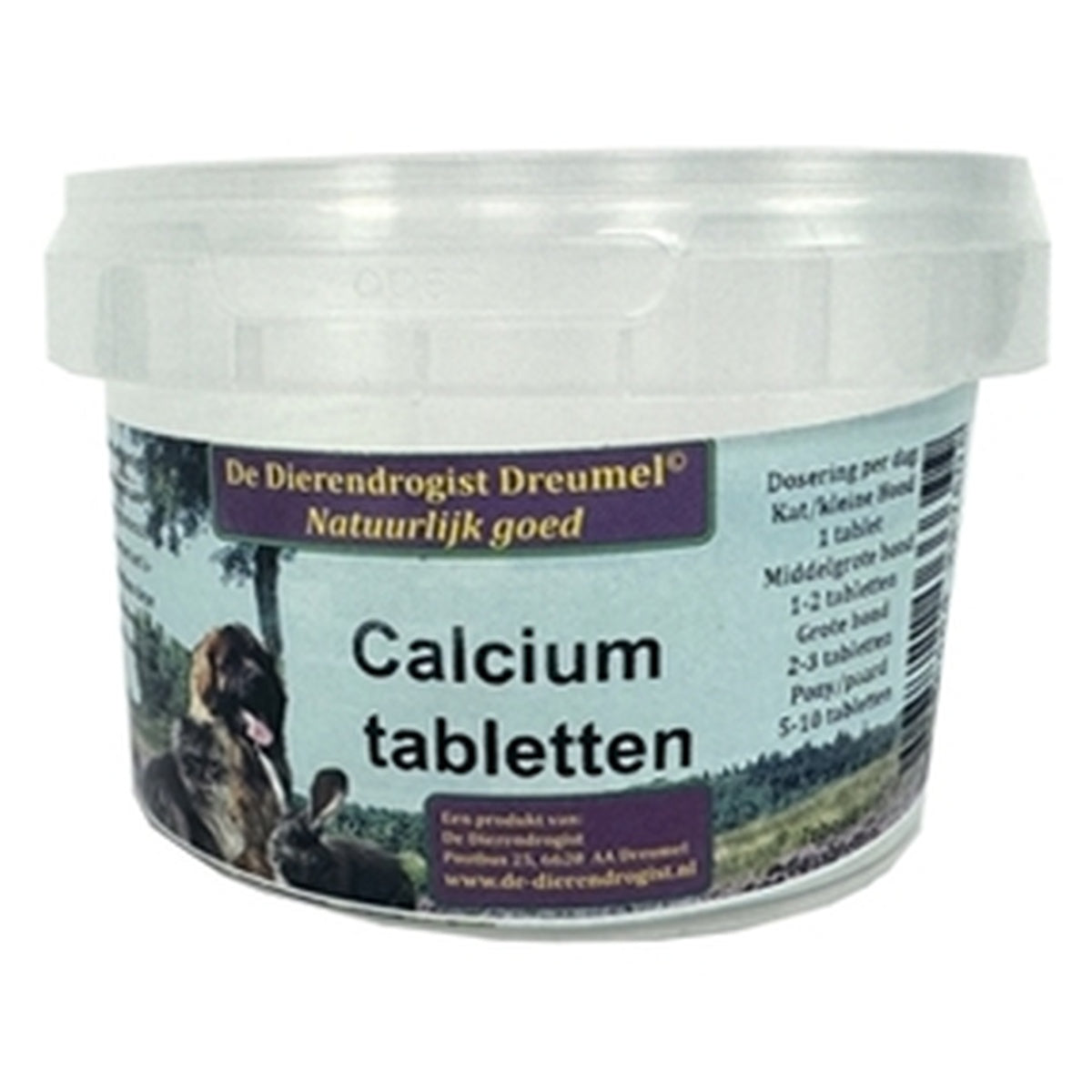 Dierendrogist Calcium tabletten 100 st