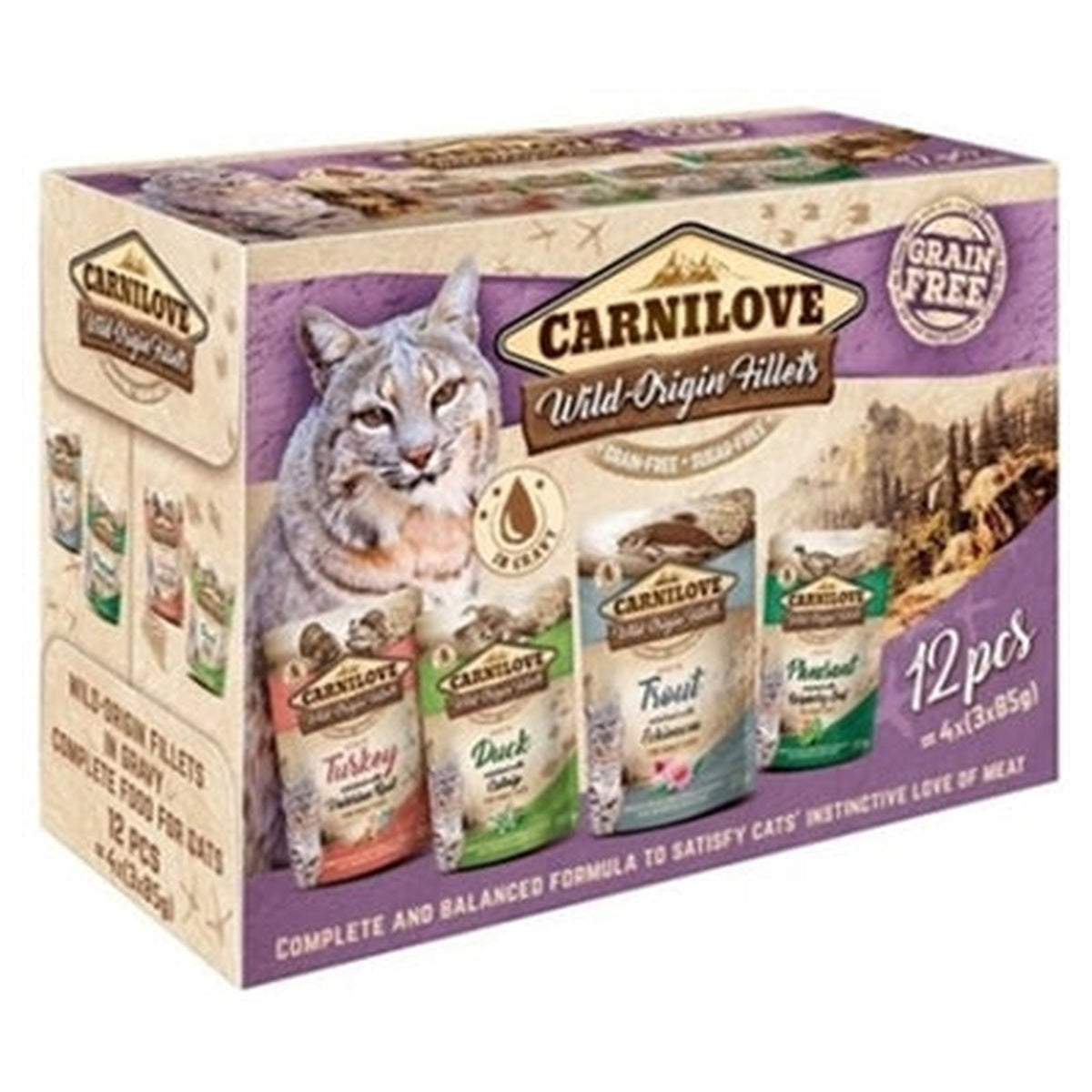 CARNILOVE CAT POUCH Multipack 12X85GR