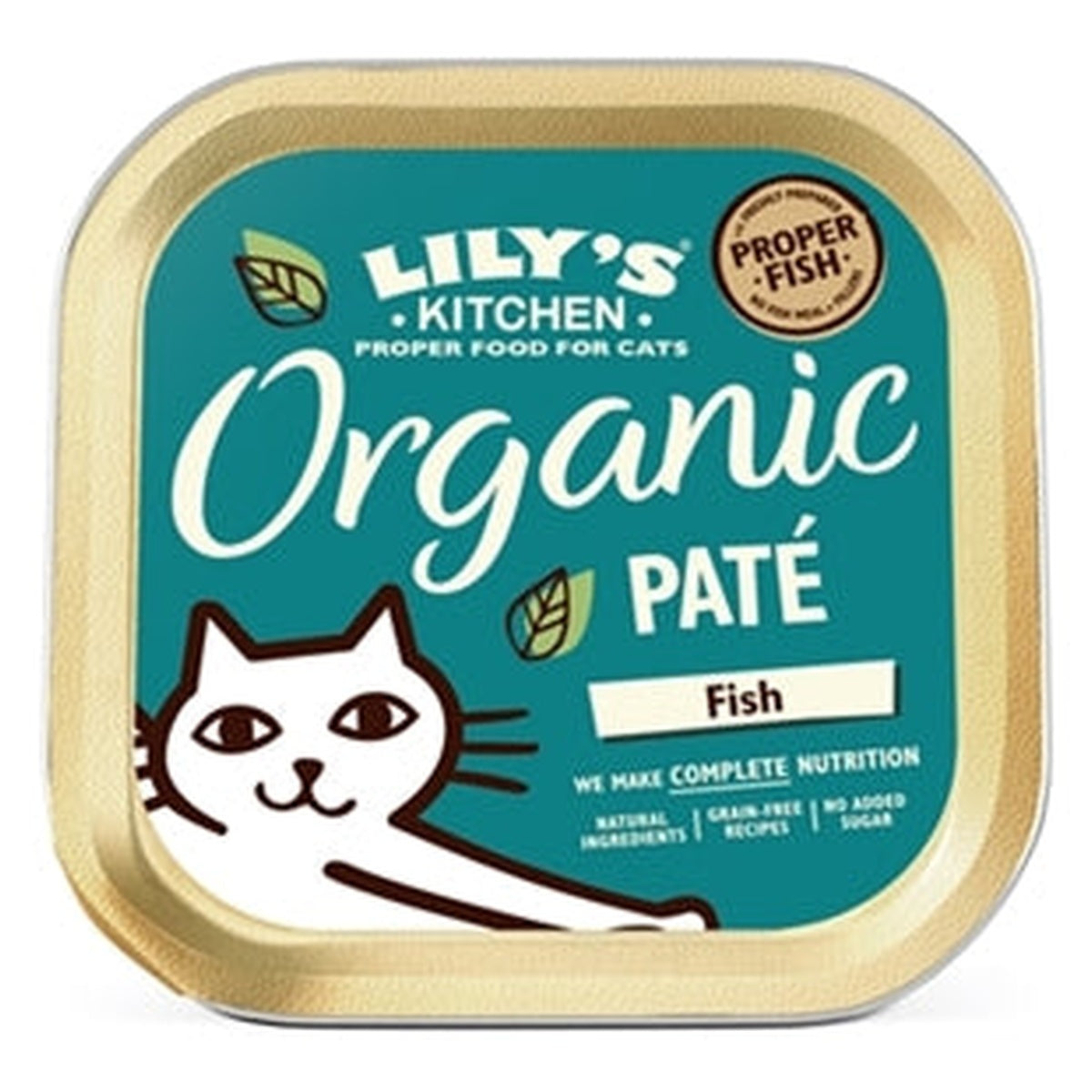 Lily's Kitchen CAT ORGANIC PATE FISH 19X85GR