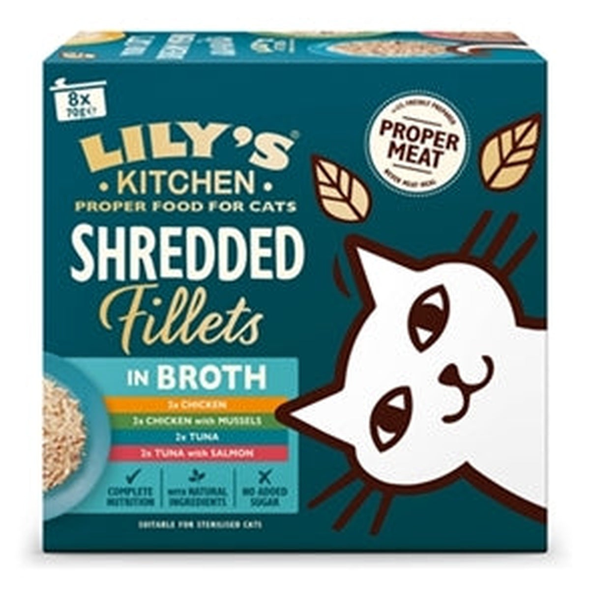 Lily's Kitchen CAT SHREDDED FILLETS Multipack 8X70GR