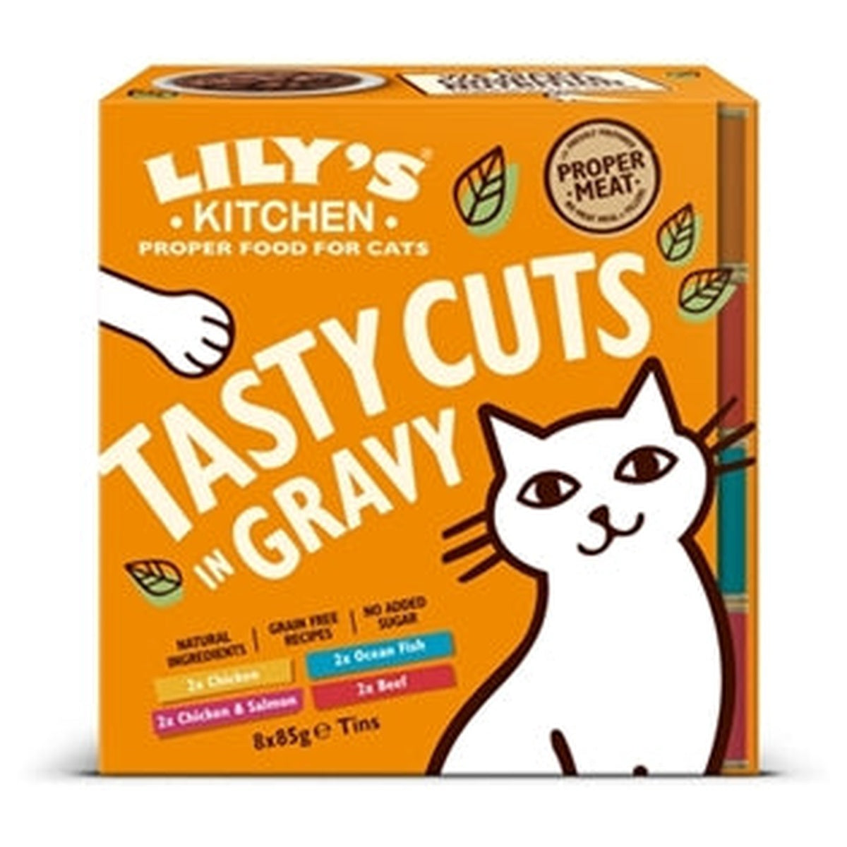 Lily's Kitchen CAT TASTY CUTS GRAVY Multipack 8X85GR