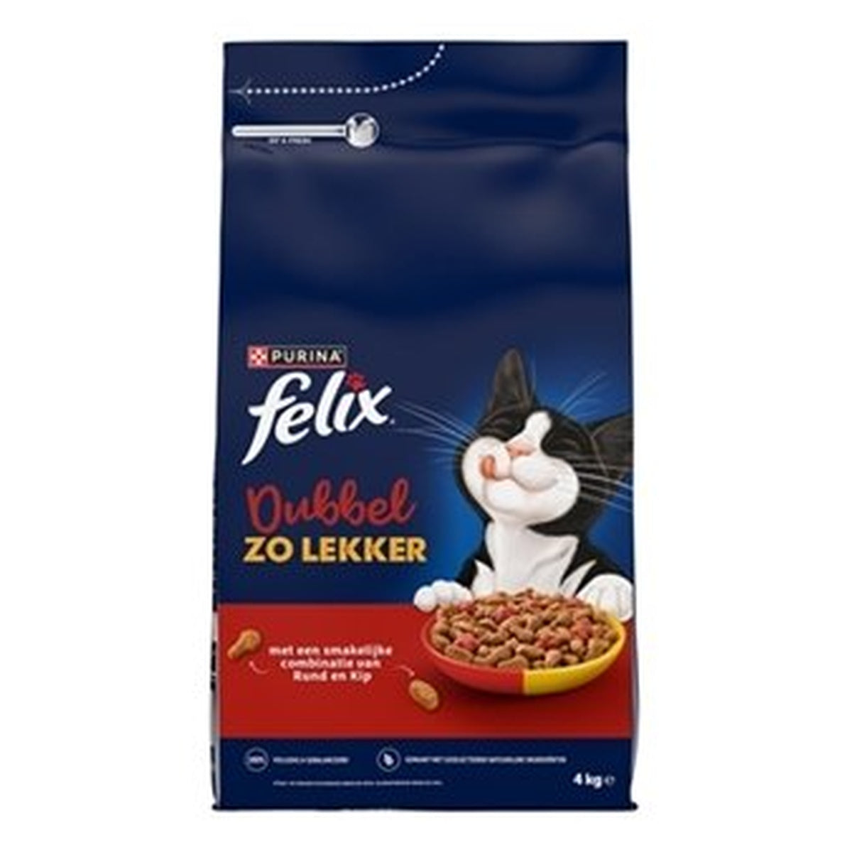 FELIX DUBBEL ZO LEKKER RUND/KIP 4KG