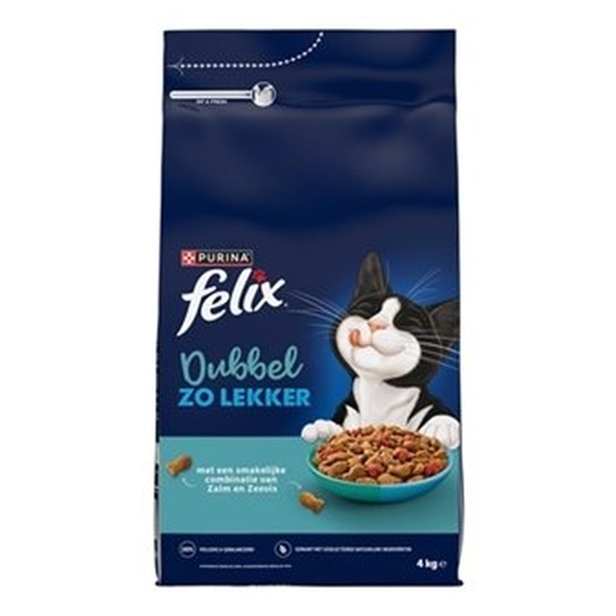FELIX DUBBEL ZO LEKKER ZALM/VIS 4KG