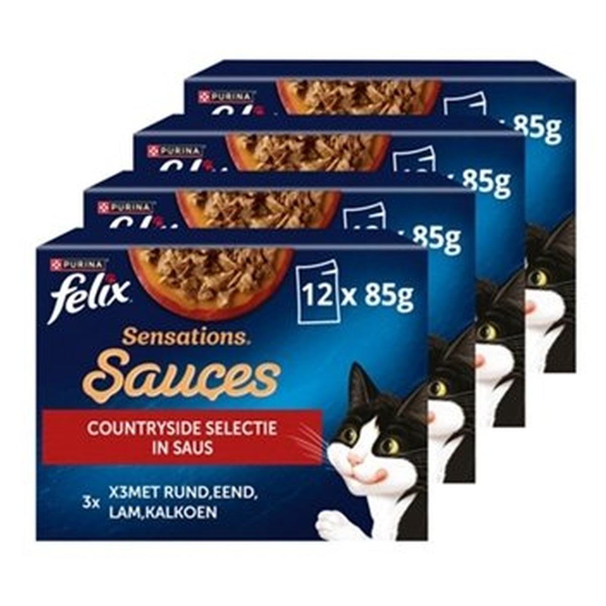 FELIX SENS COUNTRY SAUS 4X12X85GR