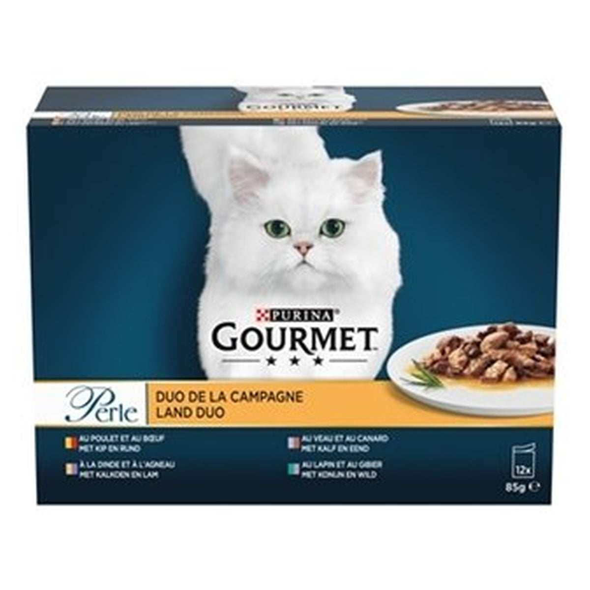 GOURMET PERLE DUO VLEES 12X85GR
