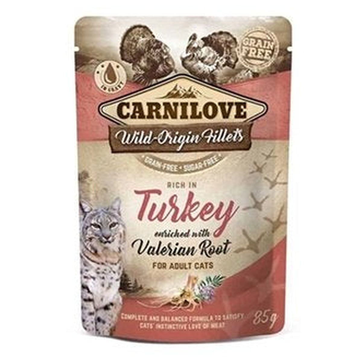 CARNILOVE CAT POUCH TURKEY 24X85