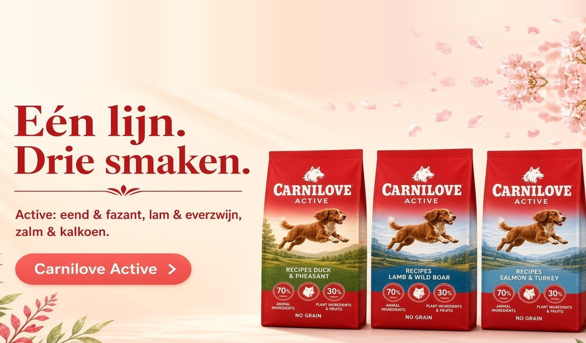 Carnilove Active hondenbrokken – eend & fazant, lam & everzwijn, zalm & kalkoen