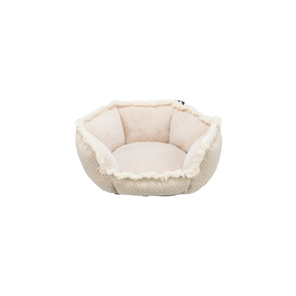 MAND BOHO HOEKIG BEIGE 50X50CM