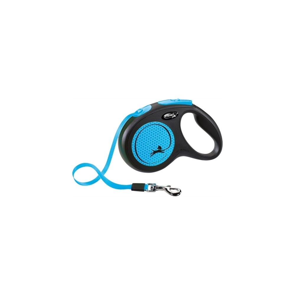 FLEXI NEW NEON TAPE ZW/BLAUW M 5MTR