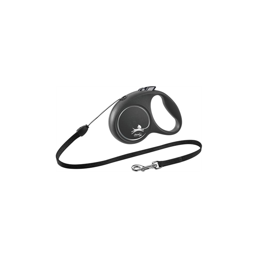 FLEXI BLACK DESIGN CORD ZWART S 5M