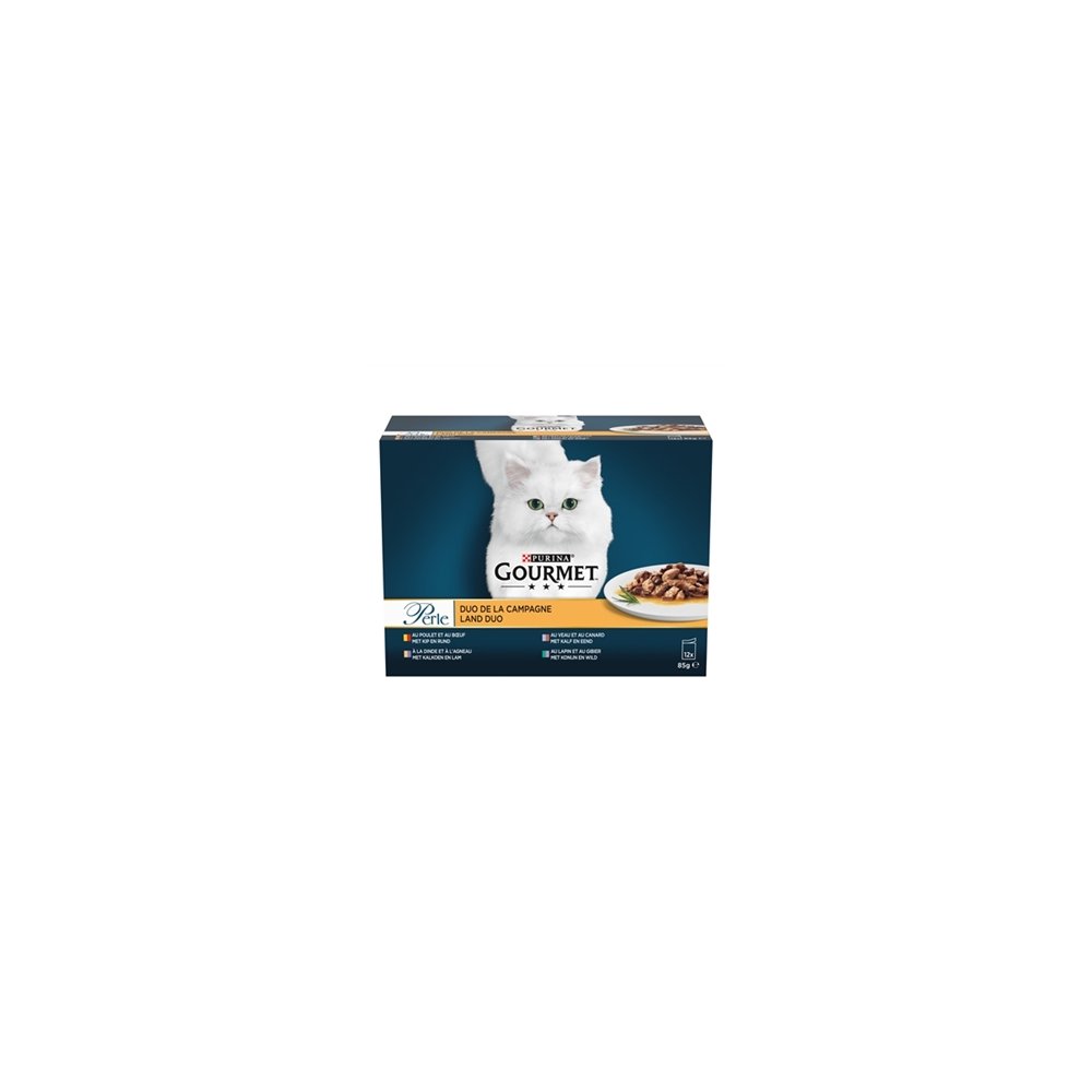 GOURMET PERLE DUO VLEES 12X85GR