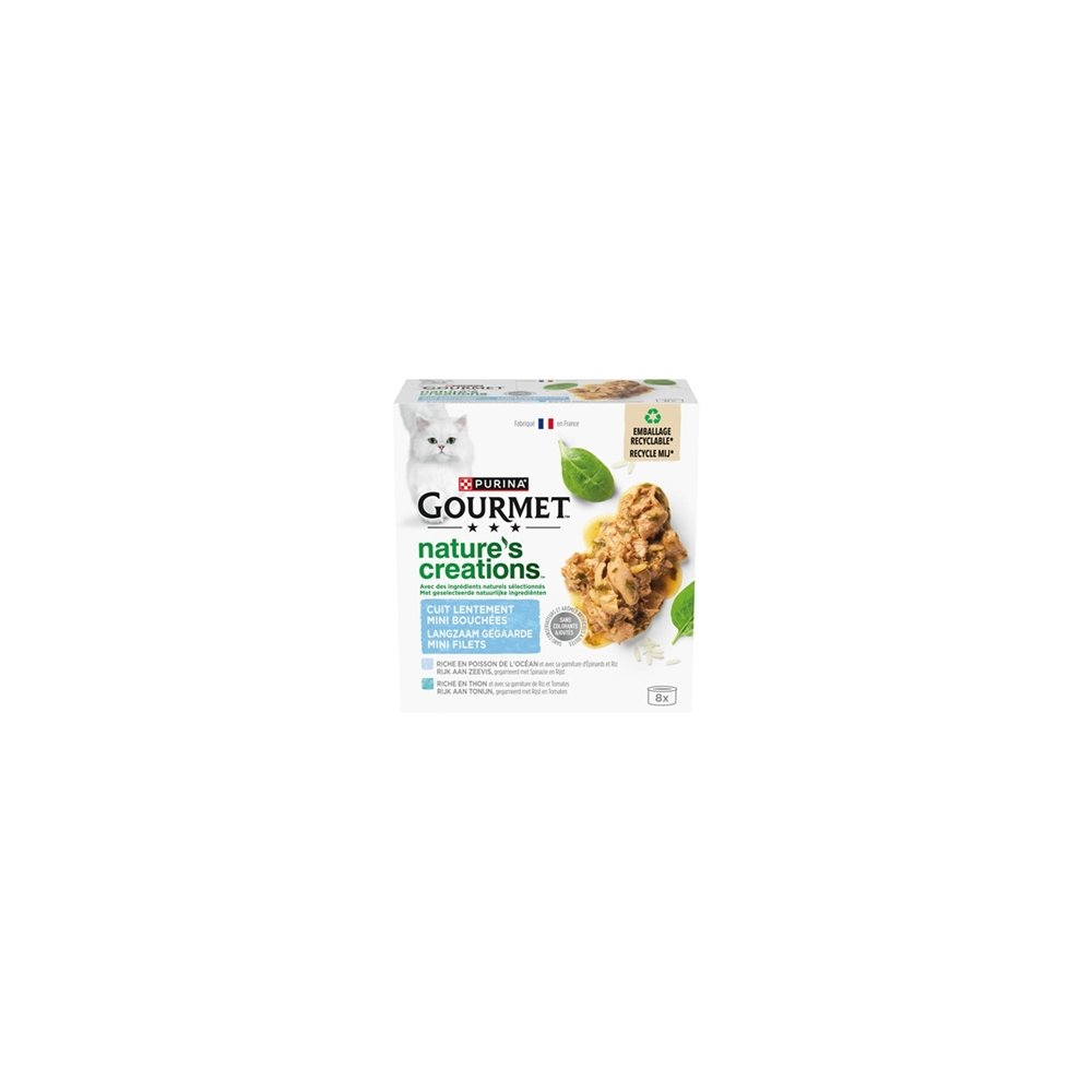 GOURM NATURES FILET ZEEVIS 8X85GR