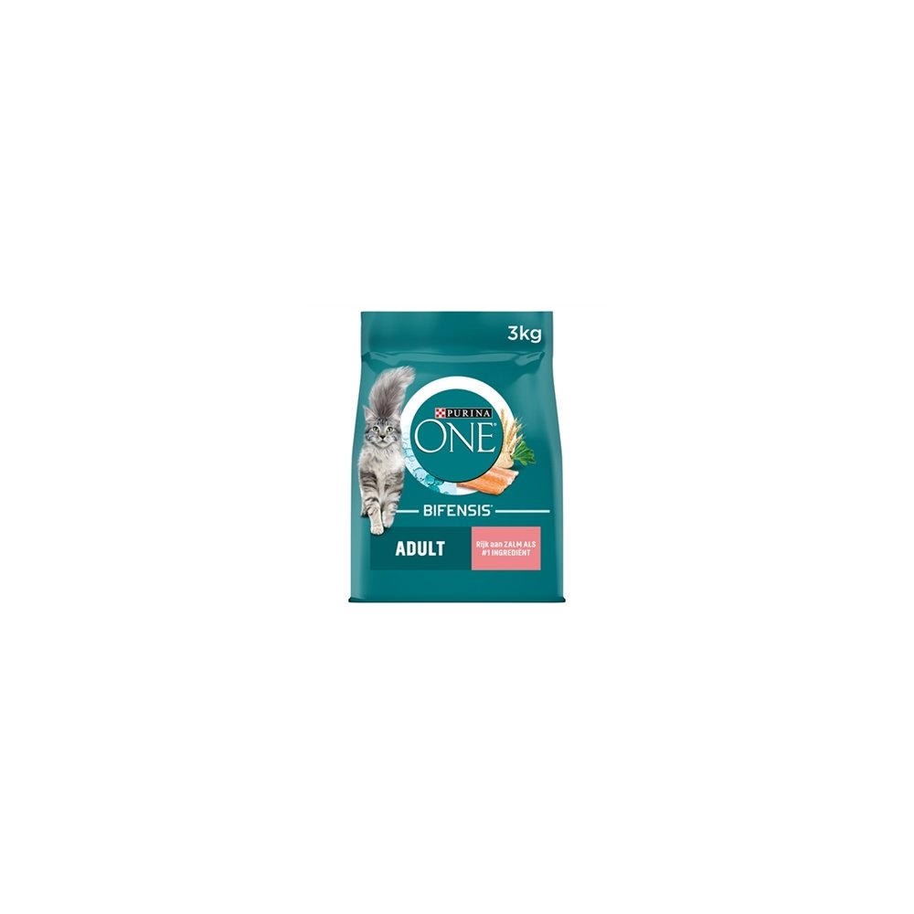 PURINA ONE AD ZALM/GRANEN 3KG