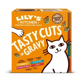 Lily's Kitchen CAT TASTY CUTS GRAVY Multipack 8X85GR