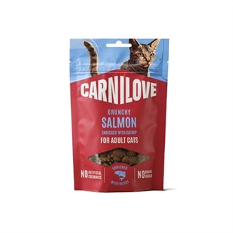 CRUNCHY SNACK SALMON/CATNIP 50GR