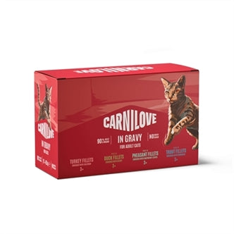 Carnilove POUCH Multipack GRAVY 12X85GR